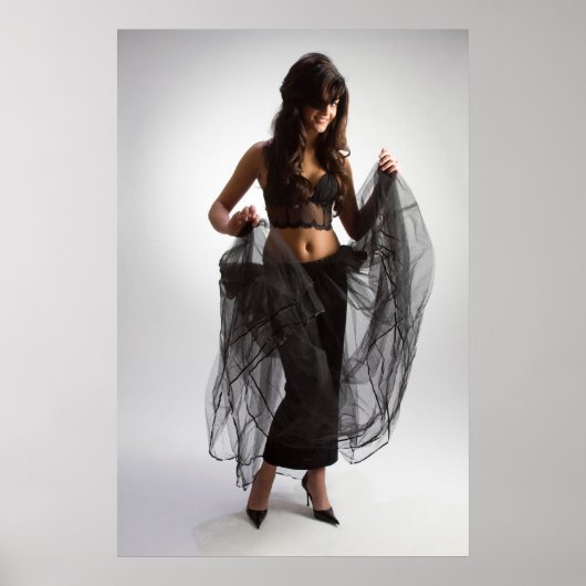 Poster Femme en noir (Devant)