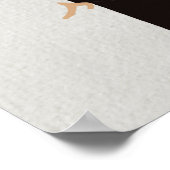 Poster Femme en noir, Art de mode glamour (Coin)