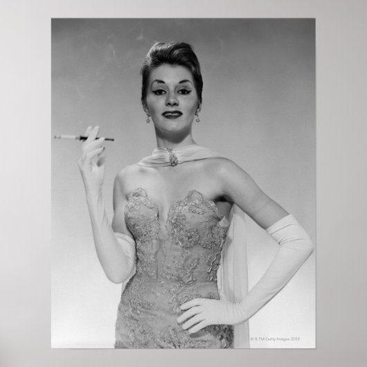 Poster Femme en robe (Devant)