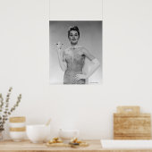 Poster Femme en robe (Cuisine)