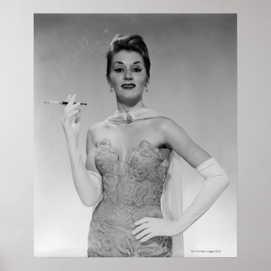 Poster Femme en robe (Devant)