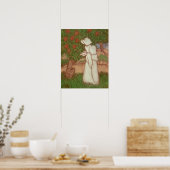 Poster Femme en robe blanche, 1896 (Cuisine)