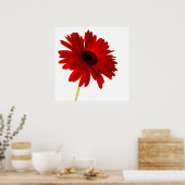 Poster femme en rouge (Cuisine)