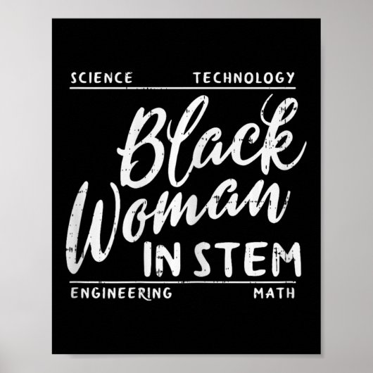 Poster Femme En Science De La Souche Math Africain Melani (Devant)