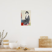 Poster Femme en vêtements d'été par Goyō Hashiguchi (1920 (Cuisine)