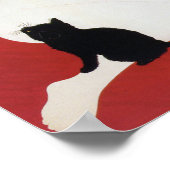 Poster Femme et chat noir, Takahashi Shotei (Coin)