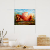 Poster Femme et son foyer (Cuisine)