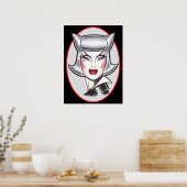 Poster Femme Fatale Féline (Cuisine)