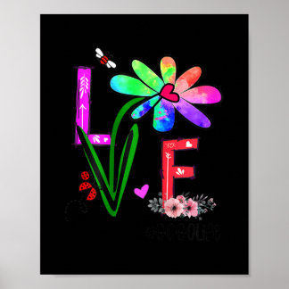 Poster Femme Femme Love Gogo Life Fleur marguerite mignon