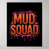 Poster Femme Femme Muddy Mud Run Squad Mudding Courir (Devant)