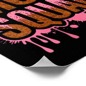 Poster Femme Femme Muddy Mud Run Squad Mudding Courir (Coin)