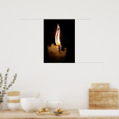 Poster femme_flamme (Cuisine)