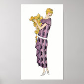 Poster Femme fleur, (Devant)