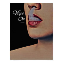 Femme Fumer Vape Sur L'Affiche