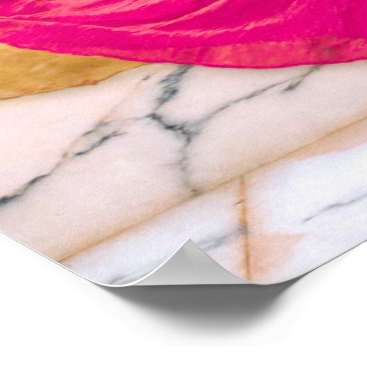 Poster Femme géniale à Fuchsia par John William Godward (Coin)