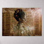 Poster Femme ghost halloween (Devant)