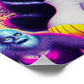 Poster Femme gothique Rétrowave (Coin)