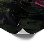 Poster Femme gracieuse dans le jardin fleuri dans l'impre (Coin)