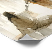 Poster Femme guérie - Aquarelle numérique Jésus (Coin)