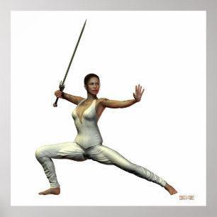 Poster Femme Guerrier Imprimer