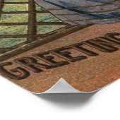 Poster Femme habillée patriotique (Coin)