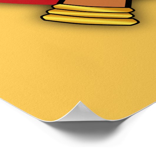 Poster Femme hindoue avec tête en Namaste Salutation (Coin)