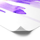 Poster Femme indienne, portrait aquarelle, oeuvre d'art. (Coin)