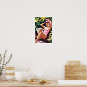 Poster Femme Inspirée de la Belle Époque (Cuisine)