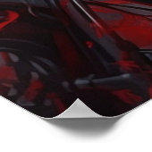 Poster Femme Intrépide à Moto (Coin)