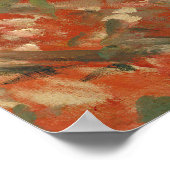 Poster Femme italienne (La Morieri) par Corot (Coin)