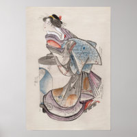 Femme japonaise de l'album des croquis 19ème siècl