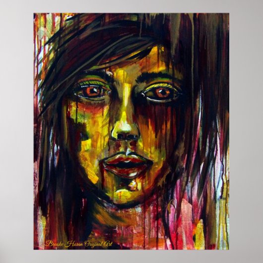 Poster Femme jaune (Devant)