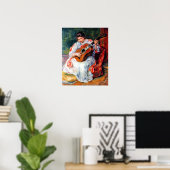 Poster Femme jouant la guitare par Pierre Renoir (Bureau à domicile)