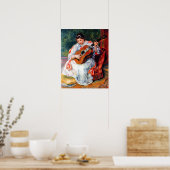 Poster Femme jouant la guitare par Pierre Renoir (Cuisine)