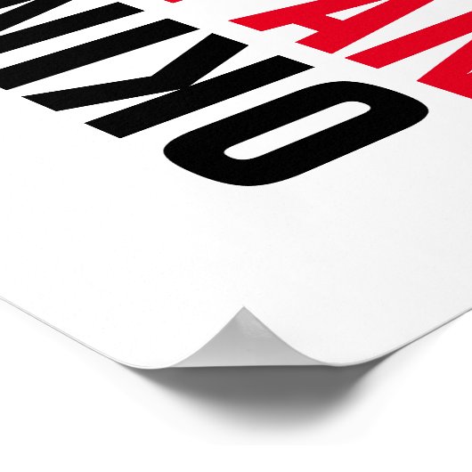 Poster Femme karaté (Coin)