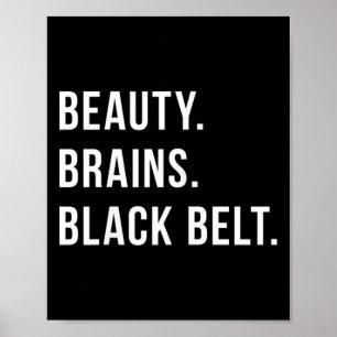 Poster Femme Karaté Ceinture Noire Ceinture Noire