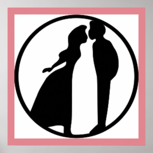 POSTER FEMME KISSING MAN (Devant)