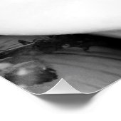 Poster Femme Lèvres Percées Noir Et Blanc (Coin)