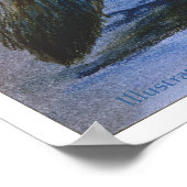 Poster Femme loup-garou et Pleine lune (Coin)