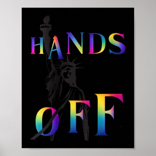 Poster Femme Mains De Résistance Rainbow Statue De Libe (Devant)