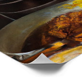 Poster Femme malaise fabriquant des bouffées de curry - I (Coin)