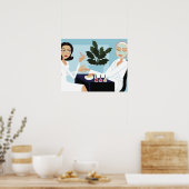 Poster Femme manucure et visage au spa (Cuisine)