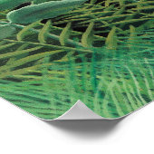 Poster Femme marchant dans une forêt exotique (Coin)