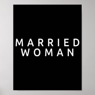 Poster Femme Mariée Épouse Mariage Drôle Mariage Couple