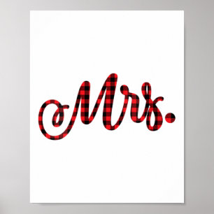 Poster Femme Mariée Salle M. Mme Mariage de Noël Matchi
