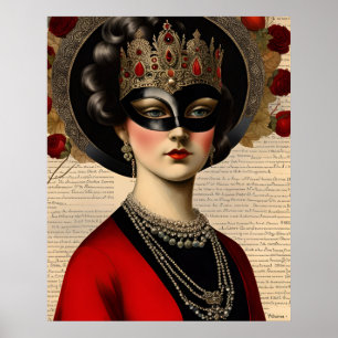 Poster Femme Masquerade