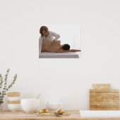 Poster Femme massée (Cuisine)