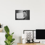 Poster Femme mature (Bureau à domicile)