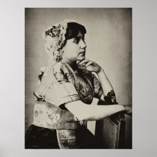 Poster : Femme mauresque, Tanger, Maroc, 1898