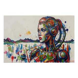 POSTER FEMME MÉCANIQUE